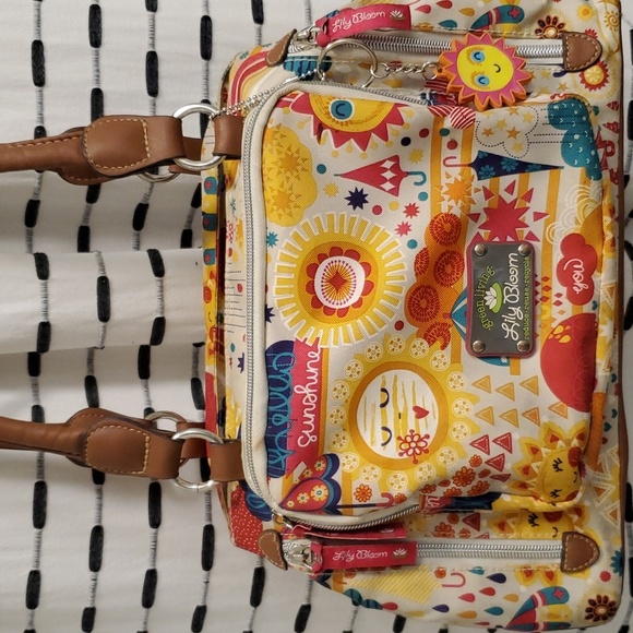 Lily Bloom Bags Lily Bloom Green Living Purse 2 Handles Gently Used